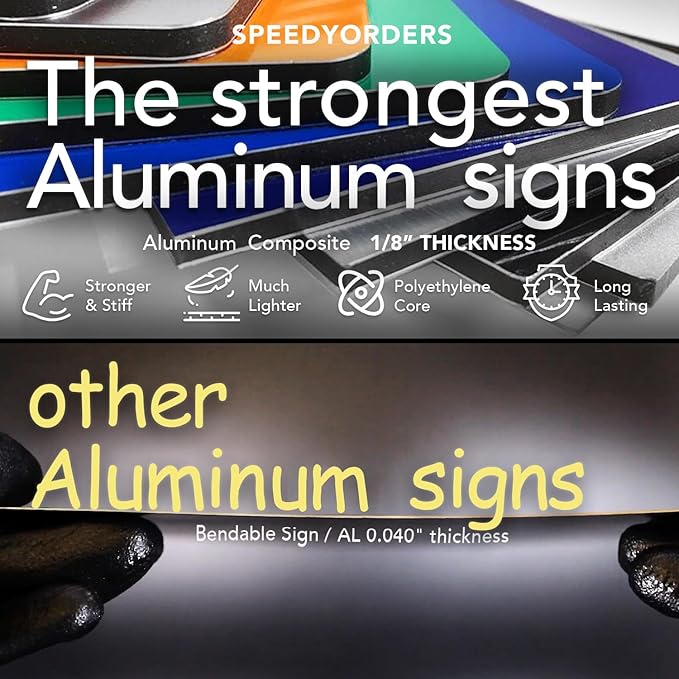 Custom Outdoor Metal Sign, Personalized Aluminum Safety and Business Signs - Image 5