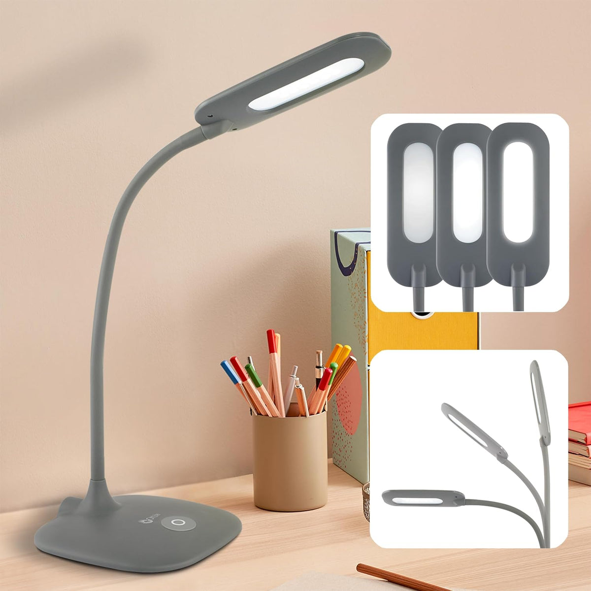 ottlite soft touch led desk lamp, 3 brightness, main product view