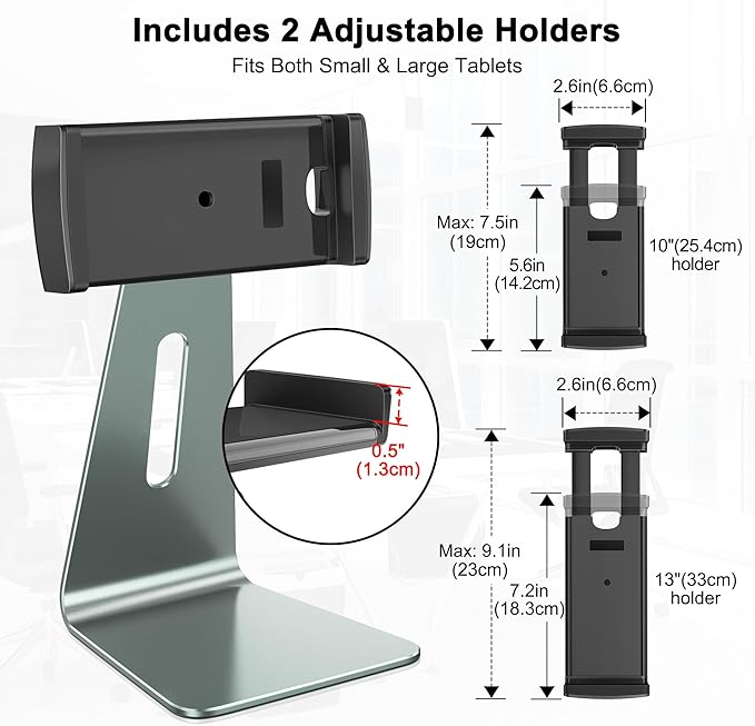 AboveTEK Elegant Tablet Stand, Aluminum Holder - Image 5