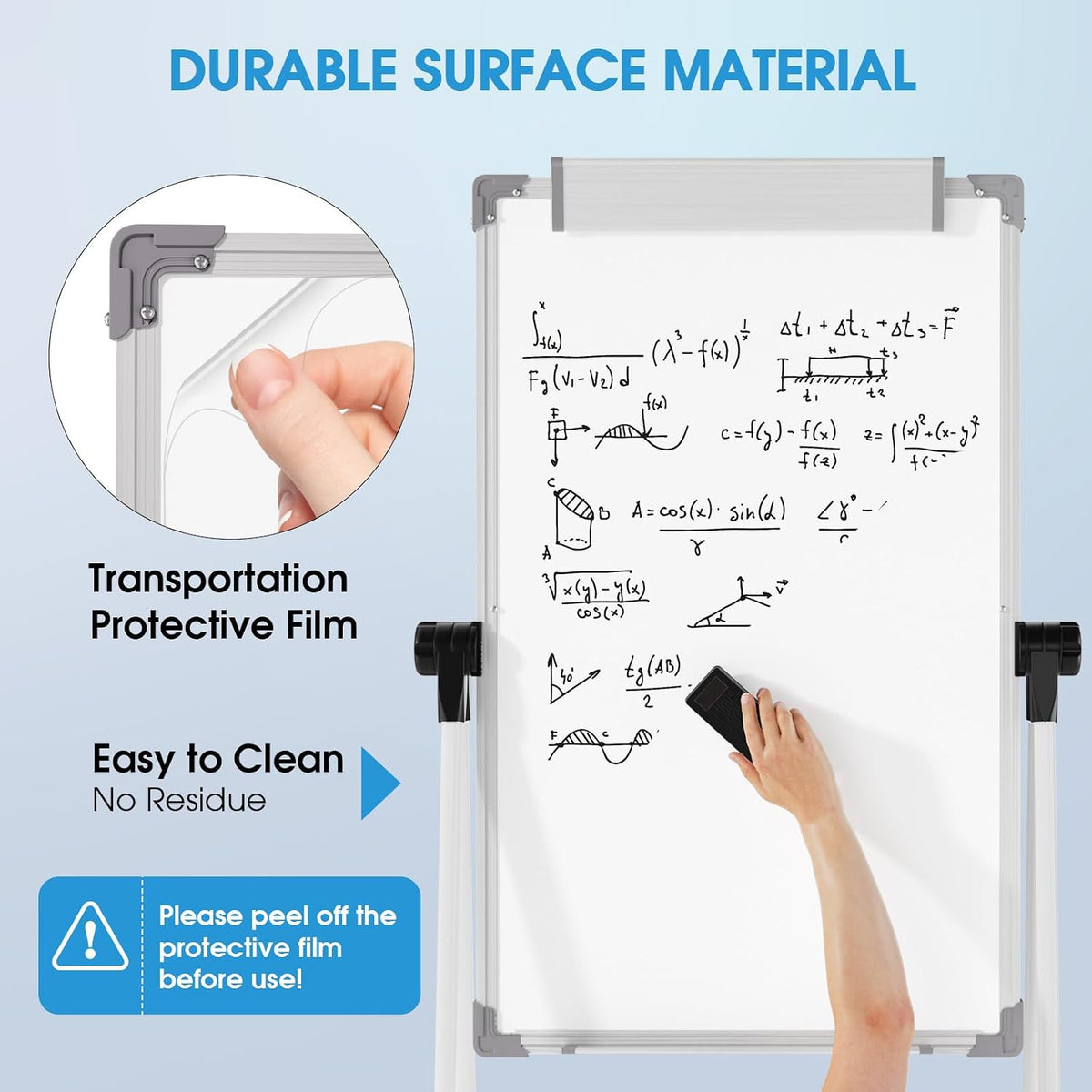 MaxGear Whiteboard with Stand 36" x 24" Easel Whiteboard Monthly Ca...