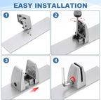 PATIKIL 1.8x1.3x2.5" Desk Divider Support Clamp - Image 5