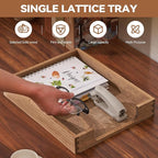 Kirigen Wood Letter-Size Tray Single-Tier- Wooden Tones Collection Front-Load - Image 2