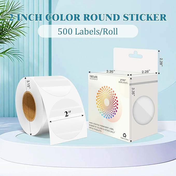 2 Inch Round Color Coding Labels - Image 2