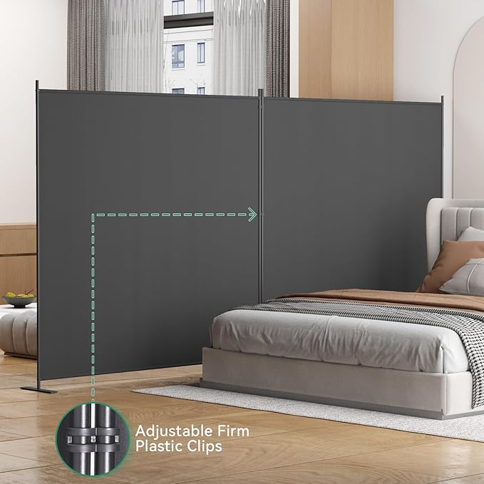 Helios&Hestia 2-Panel 6 ft Tall Indoor Folding Room Divider, Portable Privacy - Image 7