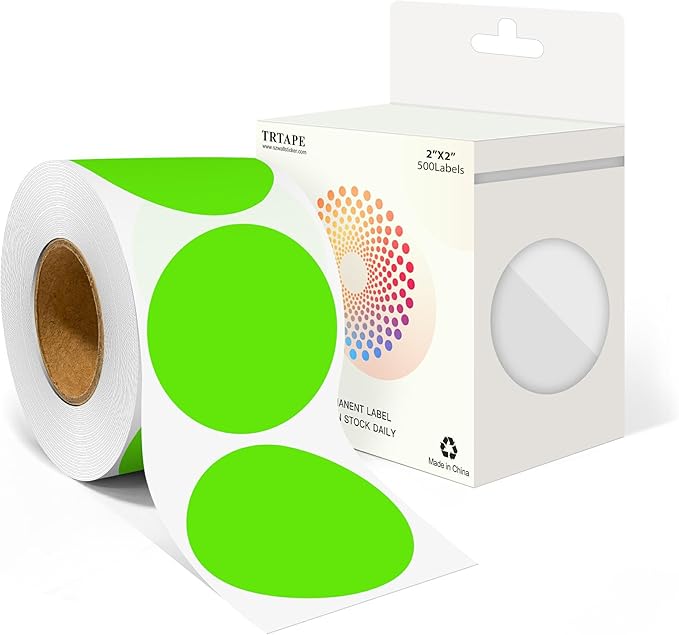 2 Inch Round Color Coding Labels by Unknown