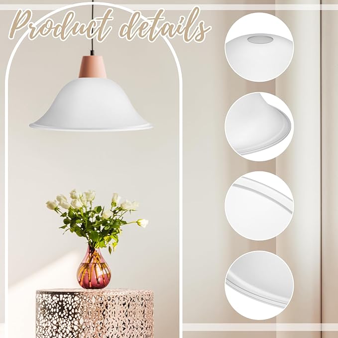 Huquary Lamp Glass Shades for Floor Lamp Elegant Cover Light Fixture Shade - Image 3