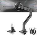 monTEK Single Monitor Arm with USB A/C, Ultrawide Monitor Stand