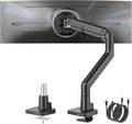 monTEK Single Monitor Arm with USB A/C, Ultrawide Monitor Stand by monTEK