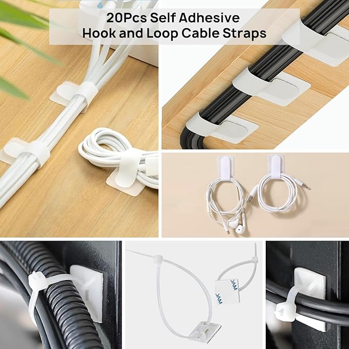 Ditar 193 PCS Cable Management Kit - Image 6