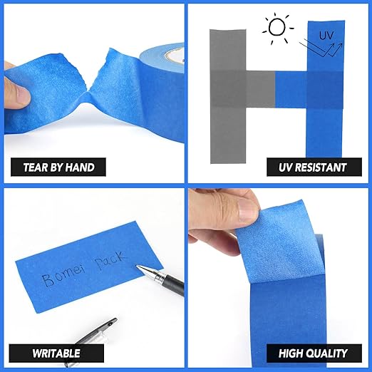 BOMEI PACK Blue Painters Tape 1 Inch Bulk - Image 4