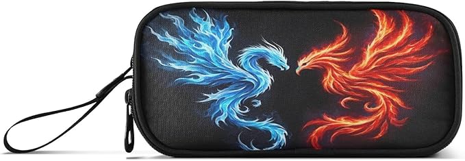 BOENLE Dragon Phoenix Pencil Case Box Boys Girls Large Pencil Pouch - Image 8
