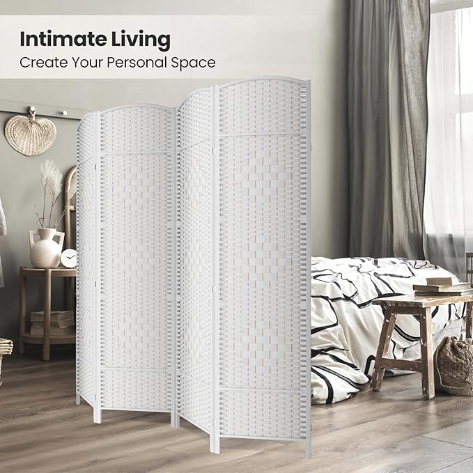 Cocosica 4 Panel Room Divider, 6Ft Folding Privacy Screen, Tall - Image 4