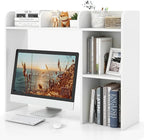 Tangkula Desktop Bookshelf, Countertop Storage Hutch by TANGKULA