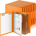 Skyygemm 12 Pcs Classification Folders Letter Size, 3 Divider Pressboard File by Skyygemm