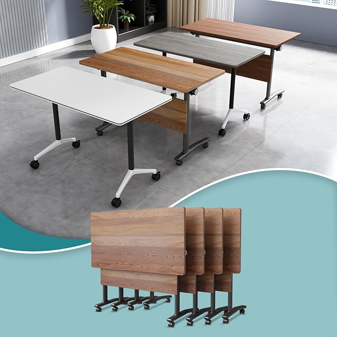 Conference Table Flip Top Mobile Conference Room Tables, Folding Conference by WYMHYZ