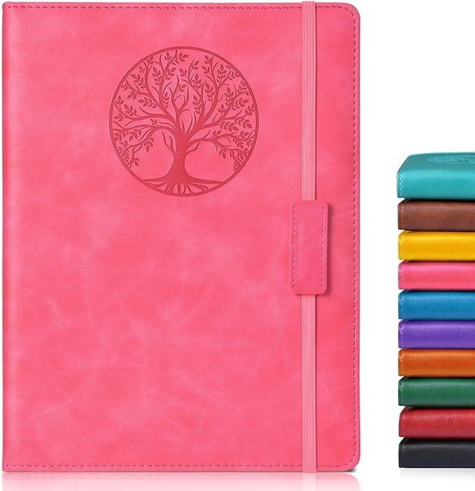 Biuwory Lined Journal Notebook for Women Men, 256 Pages B5 Large Hardcover by Biuwory