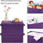 HOONEX Storage Bins with Lids for Organizing, Storage Boxes with 2 Carry - Image 2
