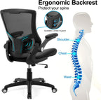 office chair ergonomic desk chair, computer pu leather showing dimensions