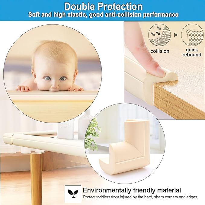 Baby Proof Corners and Edges Protector 8.2ft, Fireplace Baby Proofing Bumper - Image 4