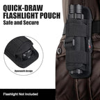ULTRAFIRE Tactical Flashlight Holster Pouch, 360 Degree Adjustable Police Duty - Image 3