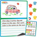 3+50PCS,Magnetic Lined Paper for Whiteboard 23.3x16.5in, Giant Notebook Paper for Classroom Draw Write Dry Erase Handwriting Chart Kids for Teachers (Note+Ten),Ten Math 16.5x11.7in