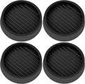 VOCOMO 3X3 Round Rubber Caster Cups, Non Slip Furniture Pads, Anti-Slip Gripper by VOCOMO
