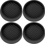 VOCOMO 3X3 Round Rubber Caster Cups, Non Slip Furniture Pads, Anti-Slip Gripper by VOCOMO