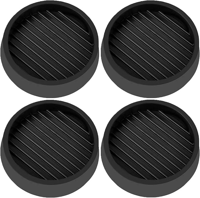 VOCOMO 3X3 Round Rubber Caster Cups, Non Slip Furniture Pads, Anti-Slip Gripper by VOCOMO
