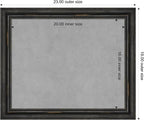 Amanti Art Black Framed Magnetic Board 19x23 Small Vision Board - Image 3