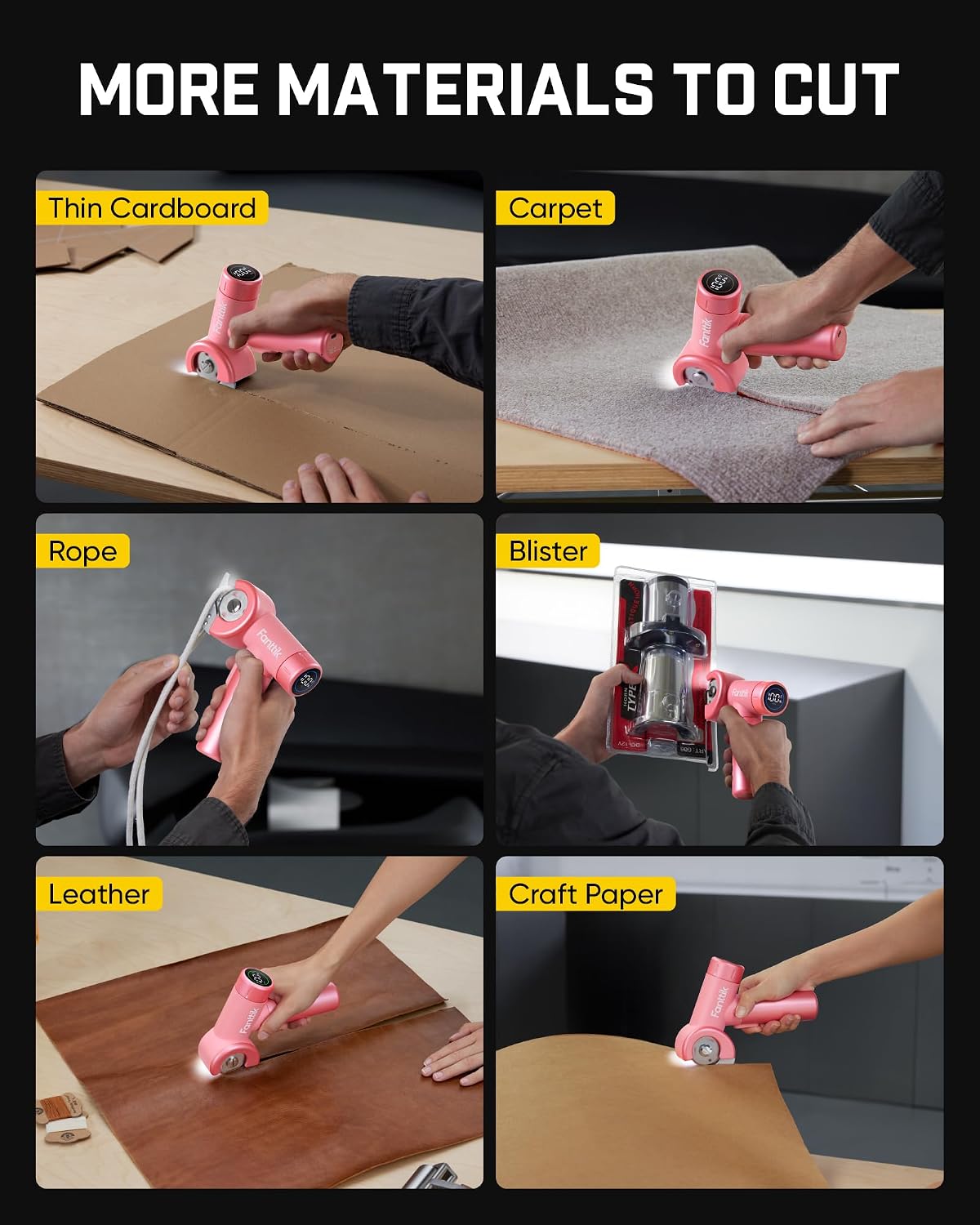 Fanttik C8 Nano Easyswap Cordless Cardboard Cutter, Electric Scissors