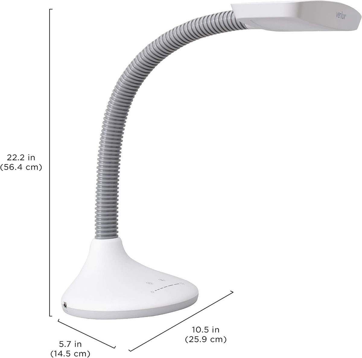 Verilux SmartLight Full Spectrum LED Desk Lamp with Adjustable Brightness