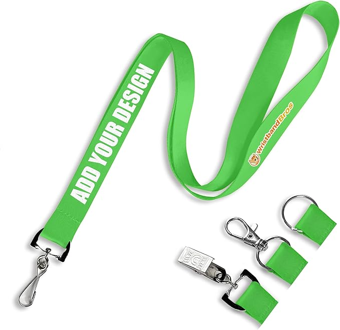 Wristband Bros Custom Lanyards For ID Badges, Keys & More | Add Text & Logos | by WristbandBros