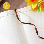 ipoul Soft Cover Notebook, A5 Journal, Wide Ruled Journal, PU Leather Softcover - Image 3