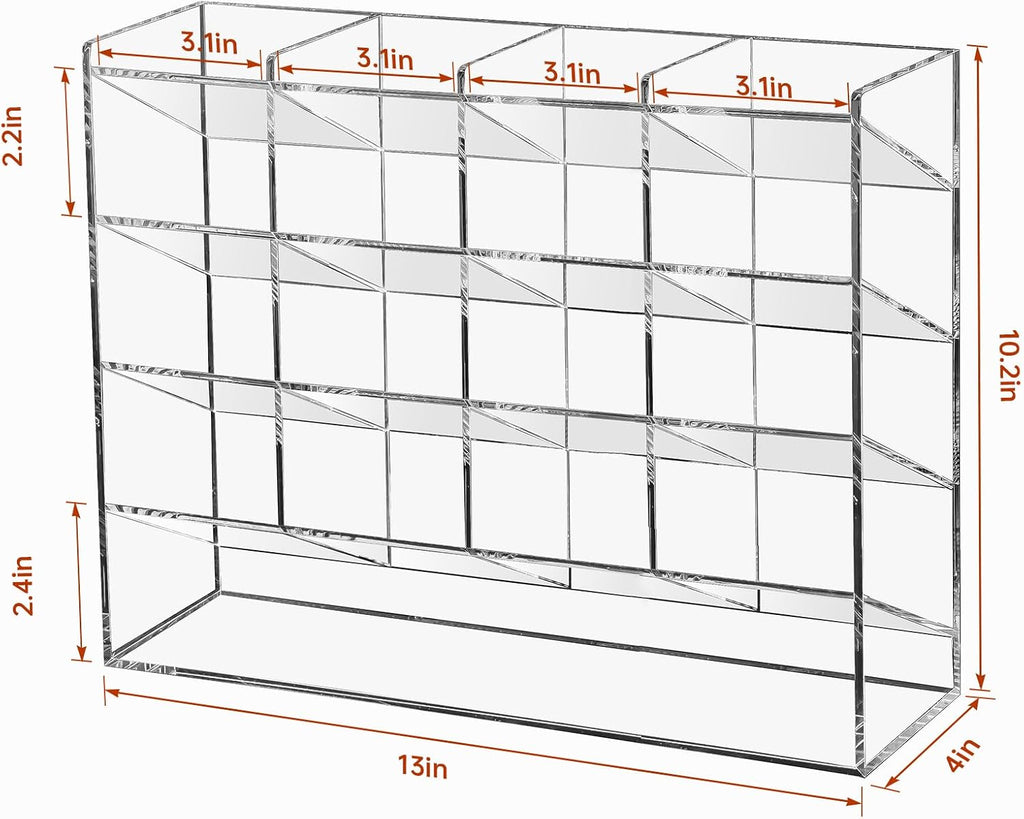 beygorm acrylic vertical marker organizer for 200 markers shown in use