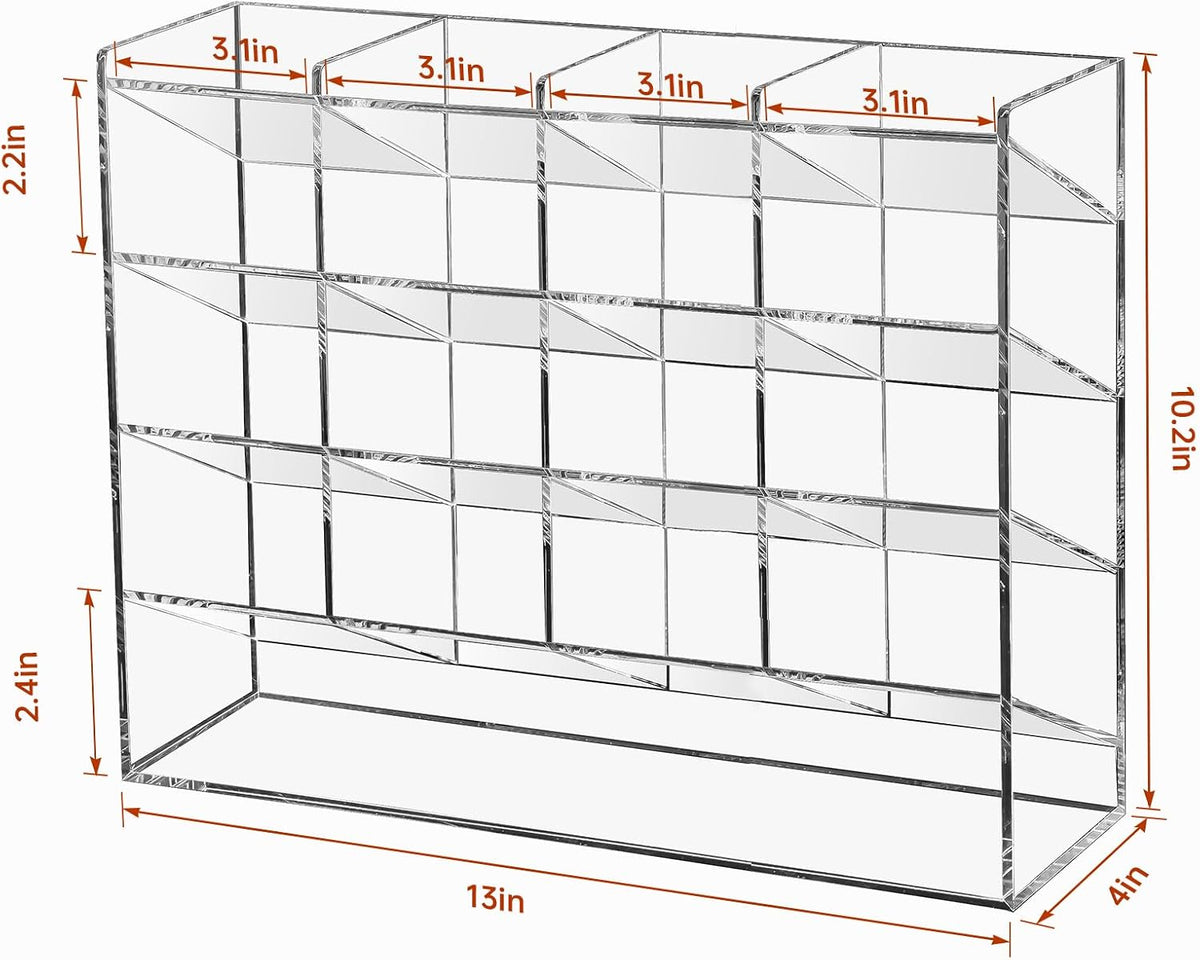 beygorm acrylic vertical marker organizer for 200 markers shown in use