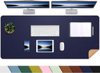 AFIING Leather Desk pad Protector, Large Non-Slip Office Desk Mat by AFIING