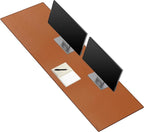 ZORESYN PU Leather Desk Mat Waterproof Anti-Oil Dining Table mat by ZORESYN