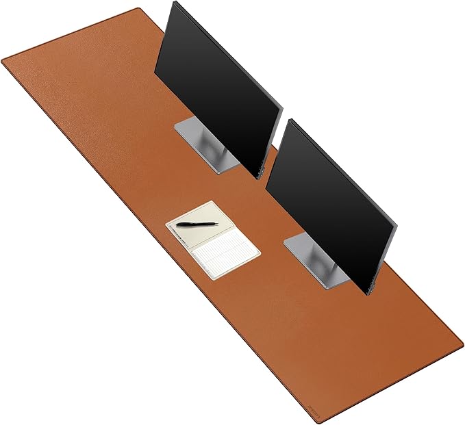 ZORESYN PU Leather Desk Mat Waterproof Anti-Oil Dining Table mat by ZORESYN