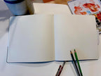 Square-Shaped Sketchbook, 8.3 x 8.3 inches, Lays Flat Flexible Sketch Book - Image 9