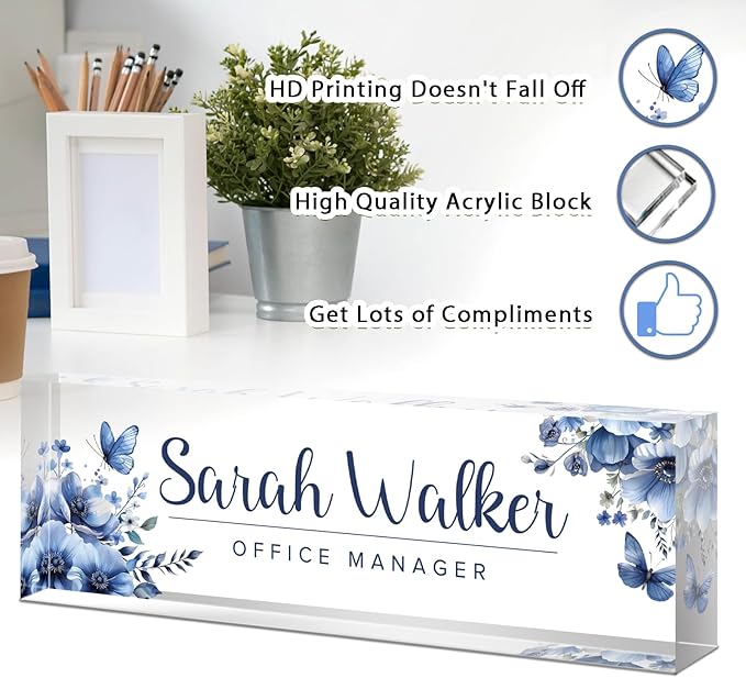 Desk Name Plate Personalized, Custom Name Plates - Image 3