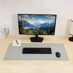 Wolaile PU Leather Desk Pad Blotter, Light Grey Waterproof Office Desktop Mat - Image 7