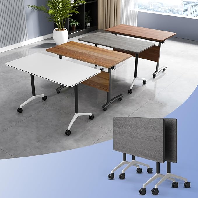 Conference Table Flip Top Mobile Conference Room Tables, Folding Conference by WYMHYZ