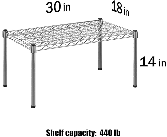 Regal Altair 18" Deep x 30" Wide x 14" Height Wire Shelving Kit | 1-Tier | NSF - Image 3