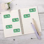1000pcs 2026 Year Stickers, 3/4x1-1/2 Inch 26 Year Colored Self-Adhesive - Image 3