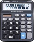 Premium Commercial 12-Digit Large Desktop Calculator by CATIGA