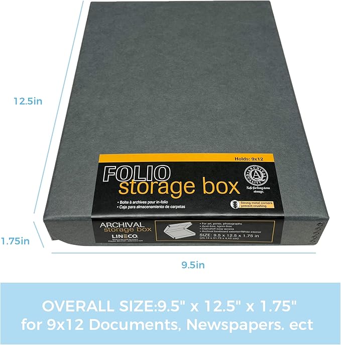 Lineco Folio Storage Box, Clamshell Design - Image 2