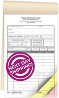 Custom 4.25" x 7" Carbonless NCR Books in 3-Part Triplicate Invoices, Work by PrintPPS