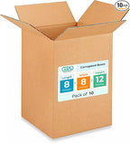 Small Moving & Shipping Boxes 8x8x12 inches by IDLPackaging