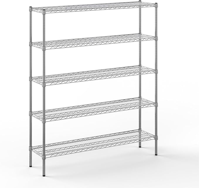 Regal Altair 14" Deep x 54" Wide x 64" Height Wire Shelving Kit | 5-Tier | NSF by Regal+Altair