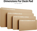 YSAGi Leather Desk Protector, Office Mat, Large Mouse Mat, Non-Slip PU Leather - Image 4